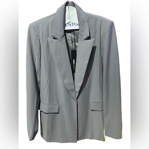 Fashion Nova Classic Gray Blazer